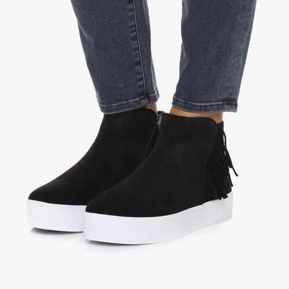 Rebecca Minkoff ‘Stella’ Fringe Suede Sneaker - Picture 1 of 12